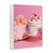Stupell Industries Pink Pastel Macaroon Cakes Framed Giclee, design by LISH Creative
